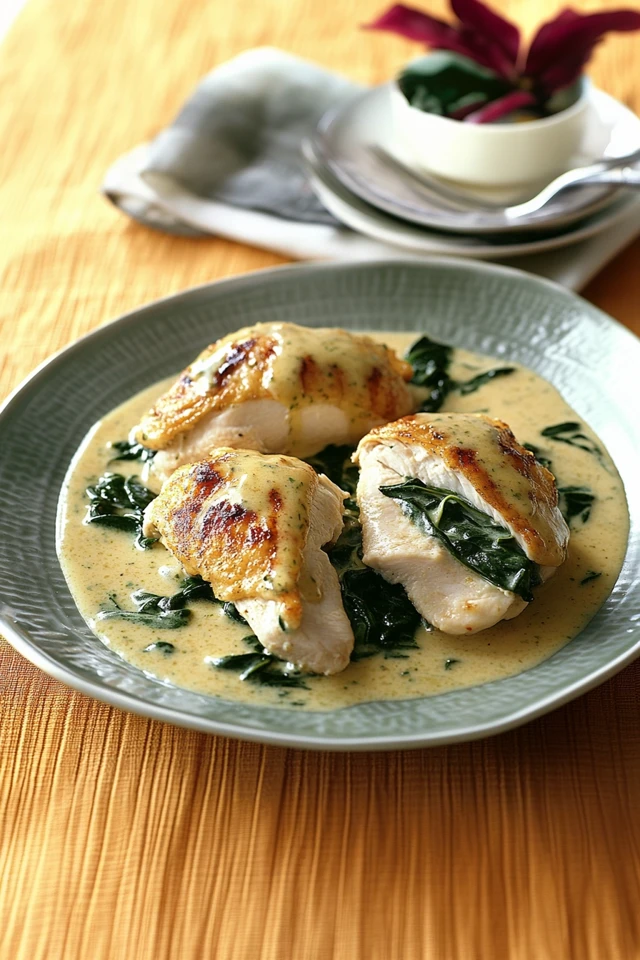 Petto Di Pollo Farcito Alla Crema Di Spinaci Ricette Deliziose