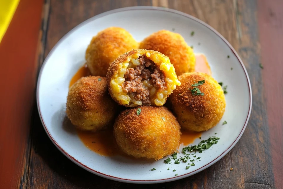 Arancini con Carne e Besciamella: La Ricetta Siciliana Irresistibile